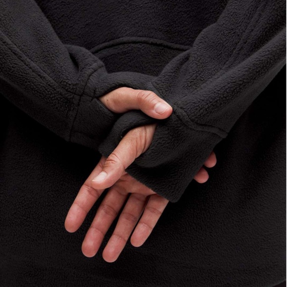 Lululemon Scuba Tumbled Fleece Funnel-Neck Half Zip | Black | M/L - Picture 7 of 8